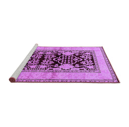 Sideview of Machine Washable Oriental Purple Industrial Area Rugs, wshurb3016pur