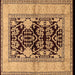 Square Oriental Brown Industrial Rug, urb3016brn