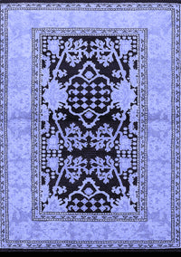 Oriental Blue Industrial Rug, urb3016blu