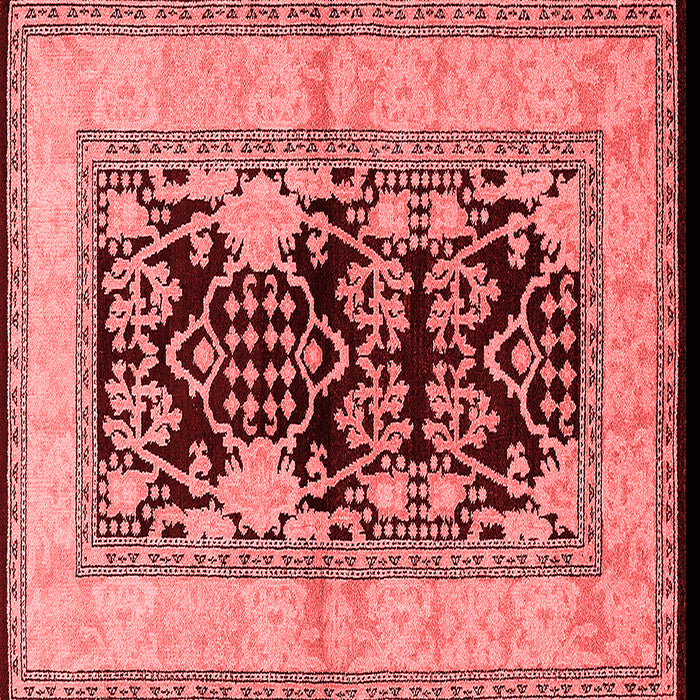 Machine Washable Oriental Red Industrial Rug, wshurb3016red