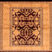 Square Oriental Orange Industrial Rug, urb3016org