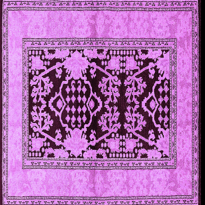 Square Oriental Purple Industrial Rug, urb3016pur
