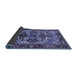 Sideview of Oriental Blue Industrial Rug, urb3017blu