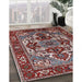 Machine Washable Industrial Modern Khaki Rose Pink Rug in a Family Room, wshurb3017