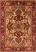 Machine Washable Oriental Orange Industrial Area Rugs, wshurb3017org