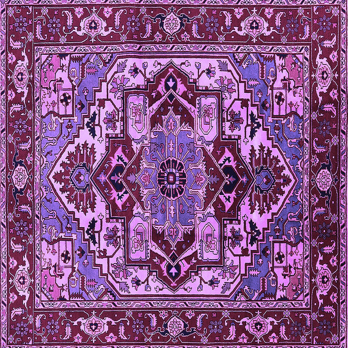Square Oriental Purple Industrial Rug, urb3017pur