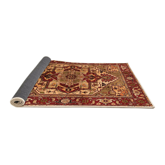 Sideview of Oriental Orange Industrial Rug, urb3017org
