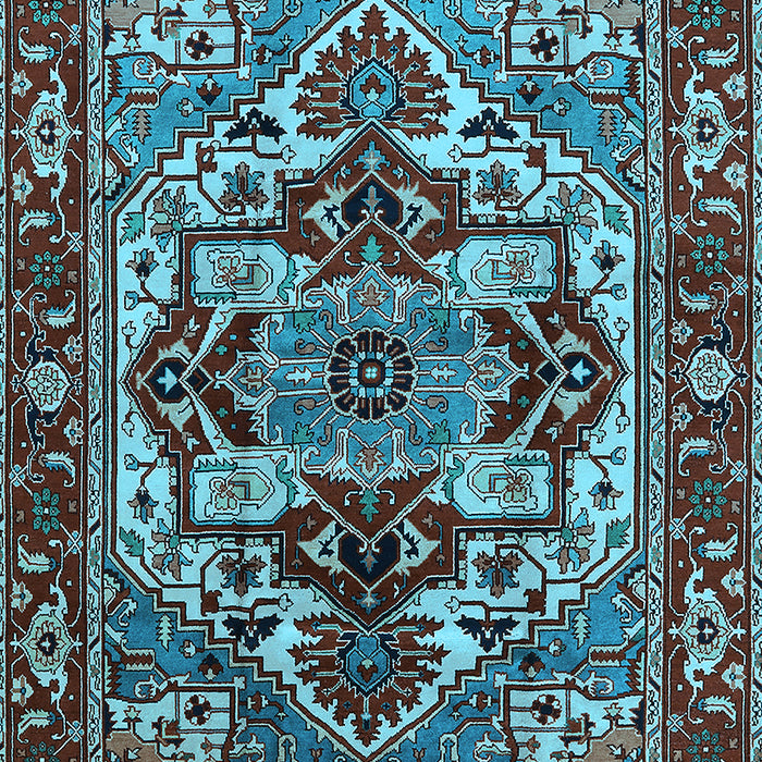 Oriental Light Blue Industrial Rug, urb3017lblu