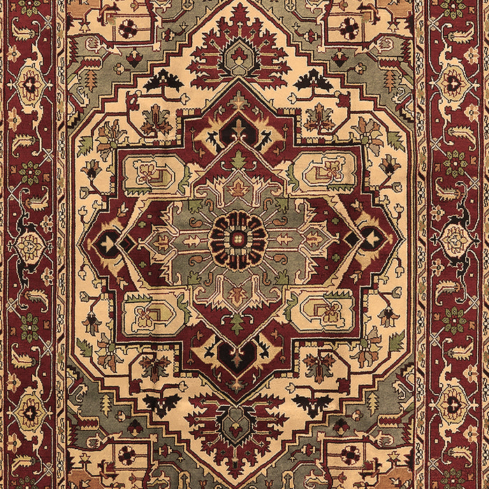 Machine Washable Oriental Brown Industrial Rug, wshurb3017brn