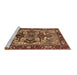 Sideview of Machine Washable Oriental Brown Industrial Rug, wshurb3017brn