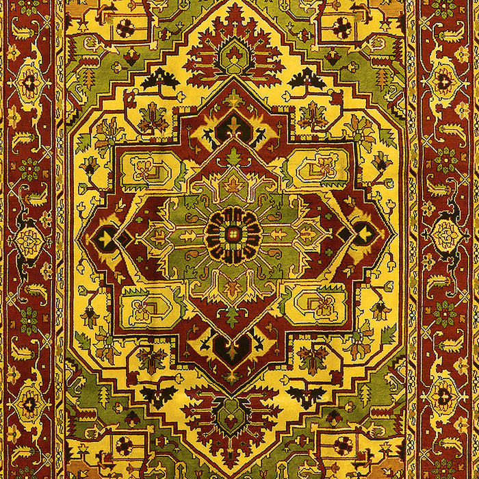 Oriental Yellow Industrial Rug, urb3017yw