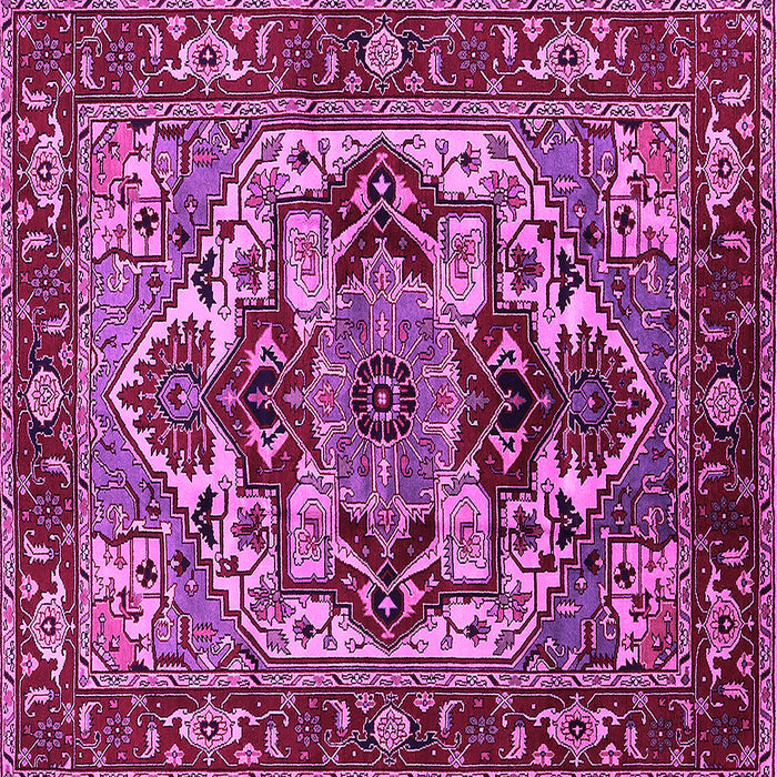 Square Oriental Pink Industrial Rug, urb3017pnk