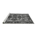 Sideview of Machine Washable Oriental Gray Industrial Rug, wshurb3017gry