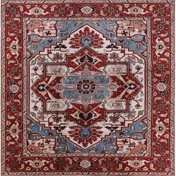 Square Machine Washable Industrial Modern Khaki Rose Pink Rug, wshurb3017