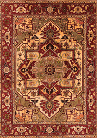 Oriental Orange Industrial Rug, urb3017org