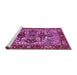 Sideview of Machine Washable Oriental Pink Industrial Rug, wshurb3017pnk