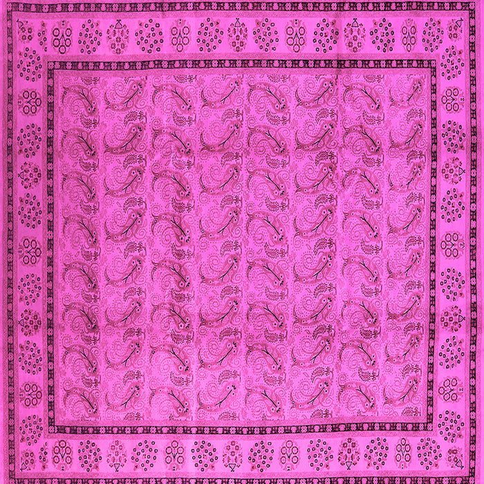 Square Oriental Pink Industrial Rug, urb3018pnk