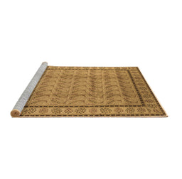 Sideview of Machine Washable Oriental Brown Industrial Rug, wshurb3018brn
