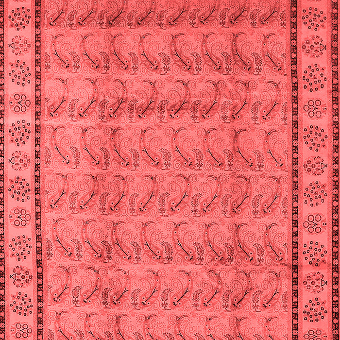 Machine Washable Oriental Red Industrial Rug, wshurb3018red