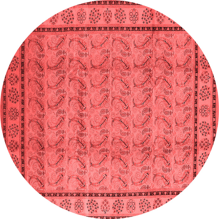 Machine Washable Oriental Red Industrial Rug, wshurb3018red