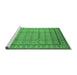 Sideview of Machine Washable Oriental Emerald Green Industrial Area Rugs, wshurb3018emgrn