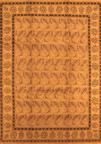 Oriental Orange Industrial Rug, urb3018org