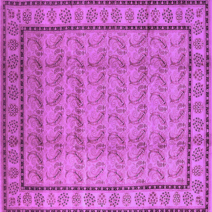 Square Oriental Purple Industrial Rug, urb3018pur