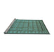 Sideview of Machine Washable Oriental Light Blue Industrial Rug, wshurb3018lblu