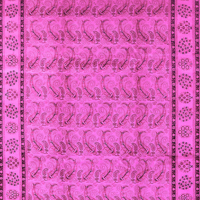 Machine Washable Oriental Pink Industrial Rug, wshurb3018pnk