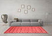 Industrial Red Washable Rugs