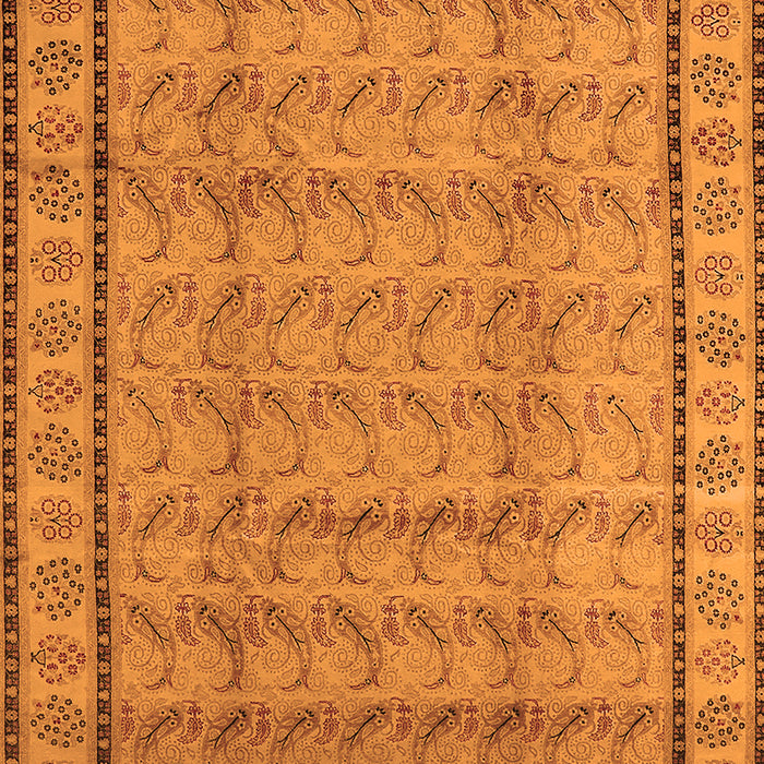 Machine Washable Oriental Orange Industrial Area Rugs, wshurb3018org