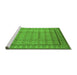 Sideview of Machine Washable Oriental Green Industrial Area Rugs, wshurb3018grn