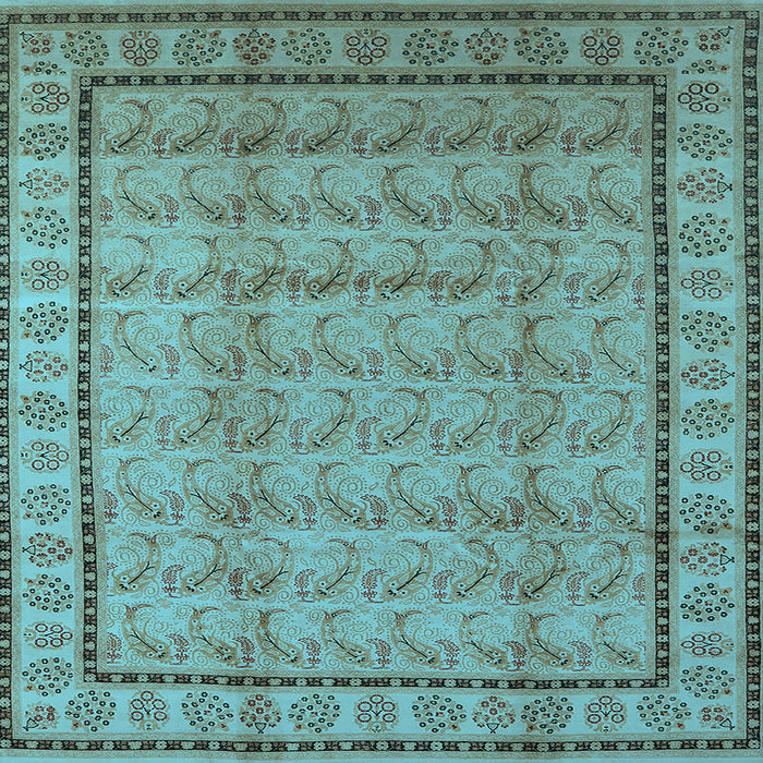 Square Oriental Light Blue Industrial Rug, urb3018lblu