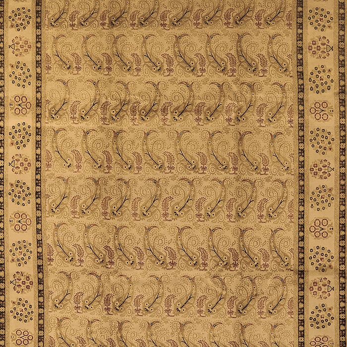 Machine Washable Oriental Brown Industrial Rug, wshurb3018brn