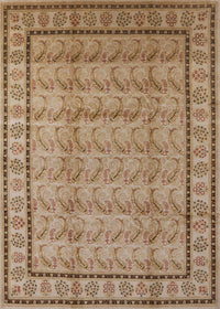 Machine Washable Industrial Modern Light Brown Rug, wshurb3018