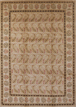 Machine Washable Industrial Modern Light Brown Rug, wshurb3018