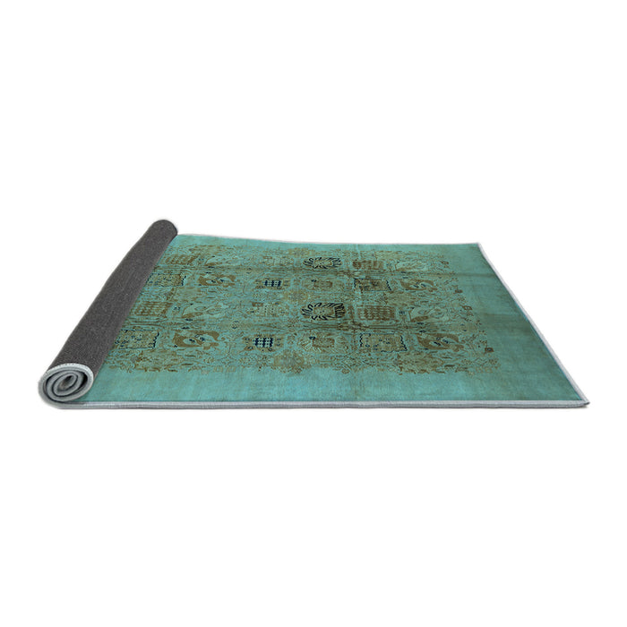 Sideview of Oriental Light Blue Industrial Rug, urb3019lblu