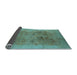 Sideview of Oriental Light Blue Industrial Rug, urb3019lblu