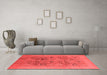 Industrial Red Washable Rugs