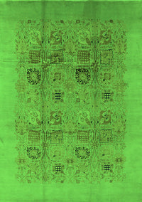 Oriental Green Industrial Rug, urb3019grn