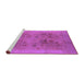 Sideview of Machine Washable Oriental Purple Industrial Area Rugs, wshurb3019pur