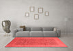 Industrial Red Washable Rugs