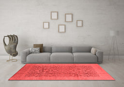 Industrial Red Washable Rugs