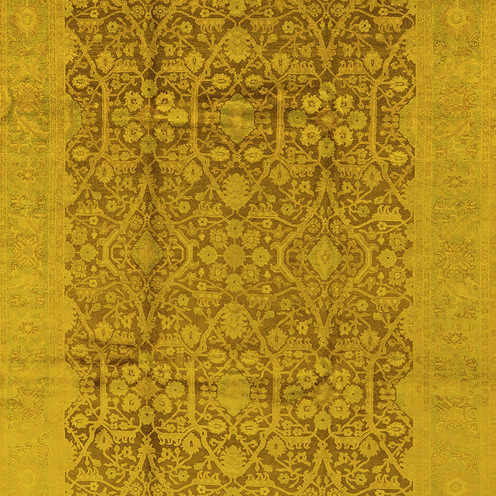 Oriental Yellow Industrial Rug, urb3020yw