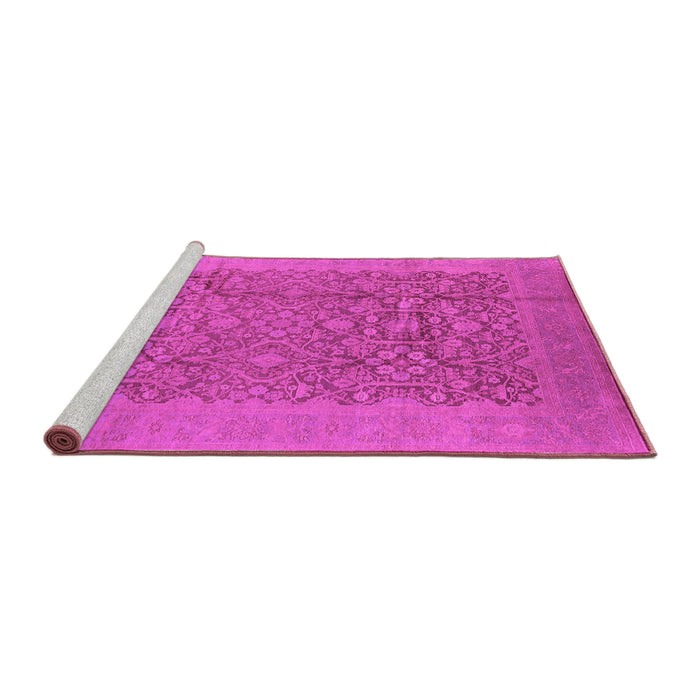 Sideview of Machine Washable Oriental Pink Industrial Rug, wshurb3020pnk