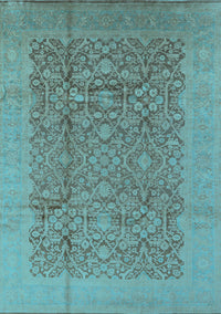 Oriental Light Blue Industrial Rug, urb3020lblu