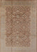 Mid-Century Modern Gold Brown Oriental Rug, urb3020