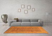 Machine Washable Oriental Orange Industrial Rug, wshurb3020org