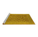 Sideview of Machine Washable Oriental Yellow Industrial Rug, wshurb3020yw