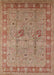 Mid-Century Modern Chestnut Red Oriental Rug, urb3021